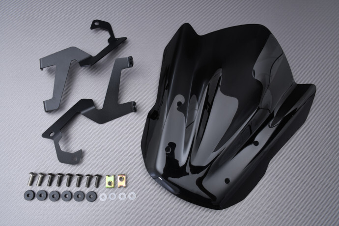 Bulle Suzuki GSX-S 125 moto pare-brise noir polycarbonate 2017-2025