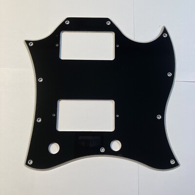 Repro 5 Ply Batwing Pickguard for 1969 1970 Gibson SG Standard w/ Aged Edges 