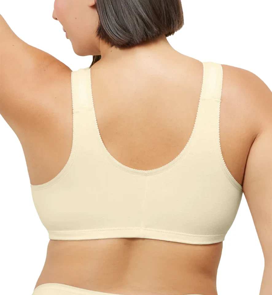 Leading Lady Meryl Cotton Front Closure Bra (110) Black,Ecru,Mocha,Pink,Spice... - Image 2 of 4