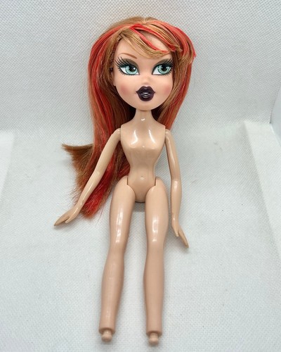 Bratz 2005 Pretty N Punk Meygan Nude Fashion Doll Vintage Brown & Red Hair