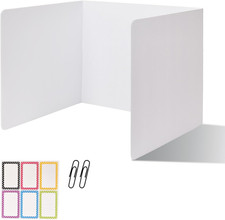 2 Pack Desk Dividers for Students,3-Fold Privacy Screens,Testing Dividers