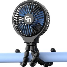 Portable Stroller Fan USB/Rechargeable Battery Operated W/ 3 Speeds 360 Rotate