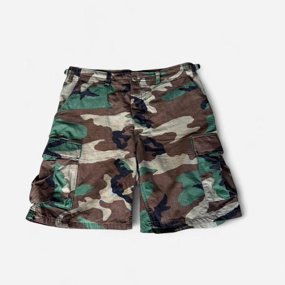 Camouflage Shorts for Men with Vintage Flat Front for sale | eBay