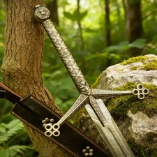 Handmade Scottish Claymore Sword | Stainless Highlander Sword , Easter gift