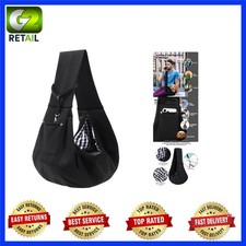 Cotton Dog Carrier Sling with Safety Buckle - Hands-Free Travel for Small Dogs