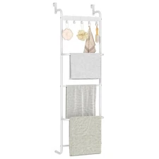 5 Tier Over The Door Towel Racks for Bathroom Wet Towel Drying Rack Clothing ...
