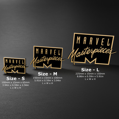 Marvel Masterpiece - Comics/Cards 3D Printed Logo Display Sign