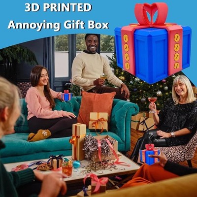 Fkn Box, Fkngifts, Fknbox mit Fknfinger, lästige Geschenkbox mit Schrauben