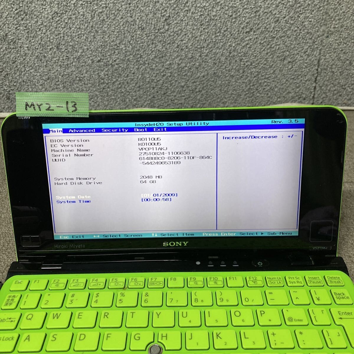 SONY VAIO Type P VPCP11AKJ Intel Atom Z530 RAM 2GB Green jp | eBay