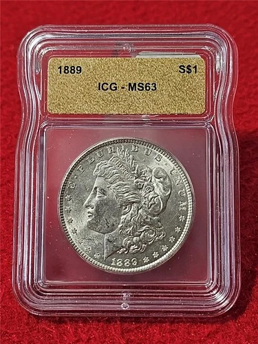 1889  MORGAN SILVER DOLLAR  ICG  MS 63                                   #T1653