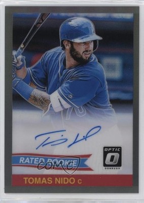 2018 Panini Donruss Optic Black Prizm 21/25 Tomas Nido #84S-TN Auto RC 1gt6