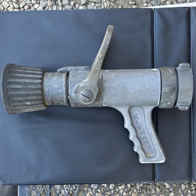 Elkhart Red Head Fire Hose Nozzle Firefighting & Rescue Collectible Vintage
