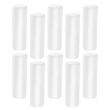 10 Pcs Polystyrene Foam Rods White Tubes for Painting Modeling and Decorations