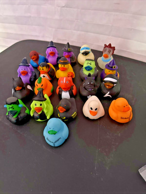 Halloween Themed Rubber Duckies Lot of 20 Party Favors Decorations