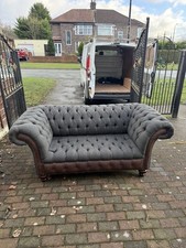 Chesterfield Leather Sofa 2-Seater
