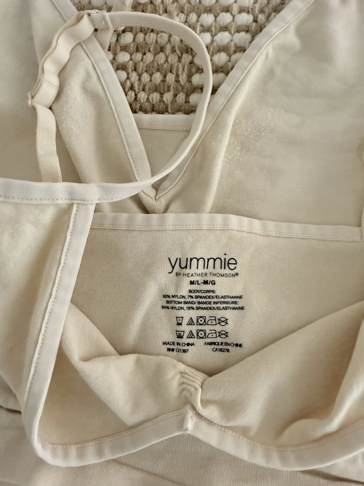(2) Nuevo Sujetador de día bralette sin costuras Yummie M/L Med/Lg Heather Thompson RN# 121387 Foto 4 de 4