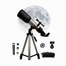70mm Aperture 400mm Refractor Telescope for Astronomy, Portable with Tripod  Ph