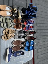 Lot Of 13 Pairs Of toddler shoes for boys size 7 used
