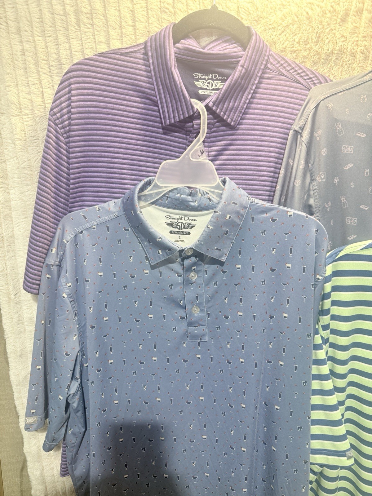 Bundle (4) Straight Down Performance Golf Polo Sh… - image 2