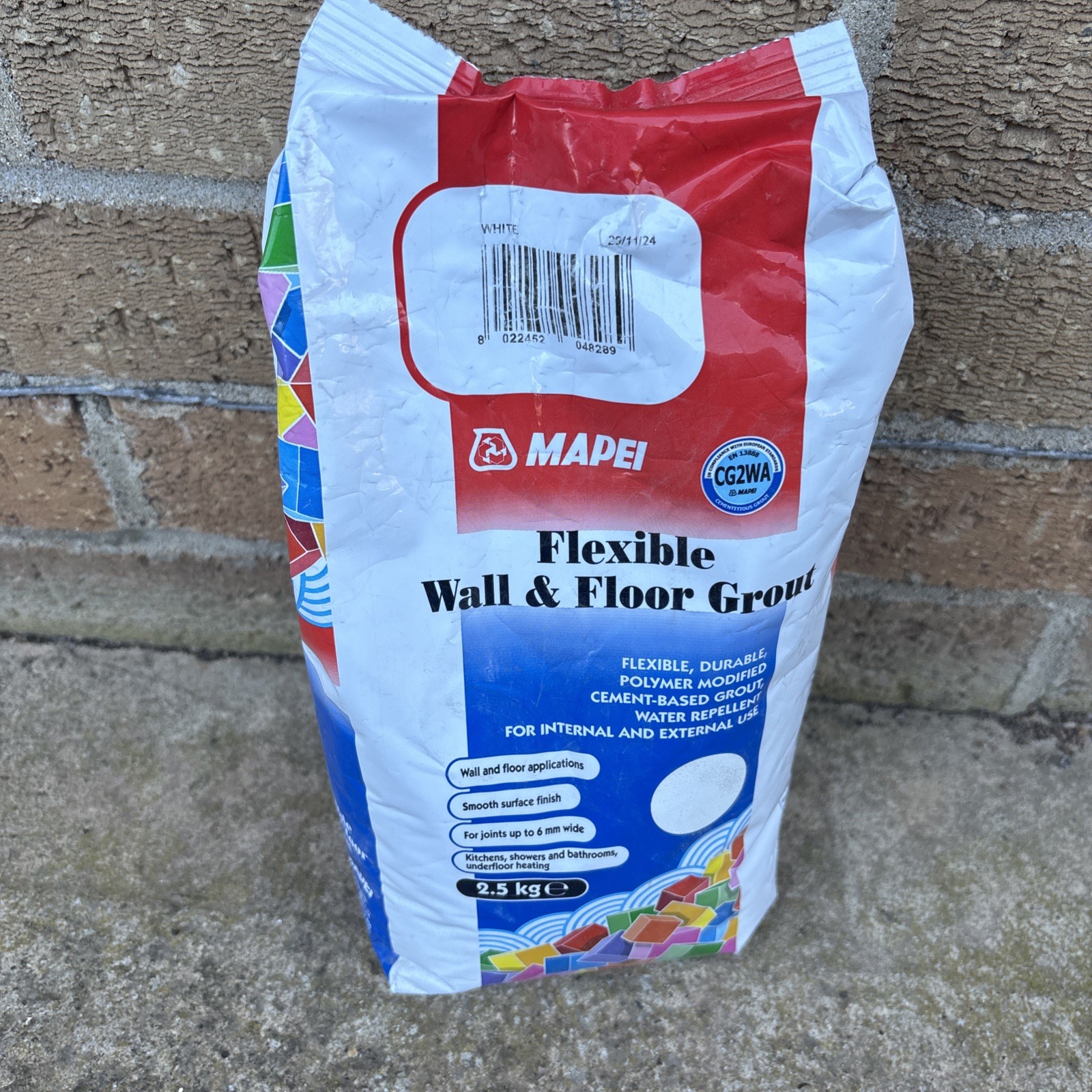 Mapei Flexible Wall Floor Grout