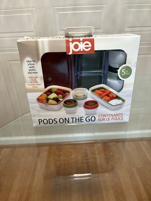 Joie Pods On The Go Containers 5 Pc. Set: Condiments, Snack & Store And Snack