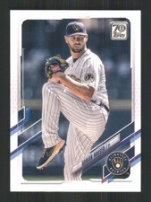 2021 Topps Update #US55 Adrian Houser Milwaukee Brewers 44187