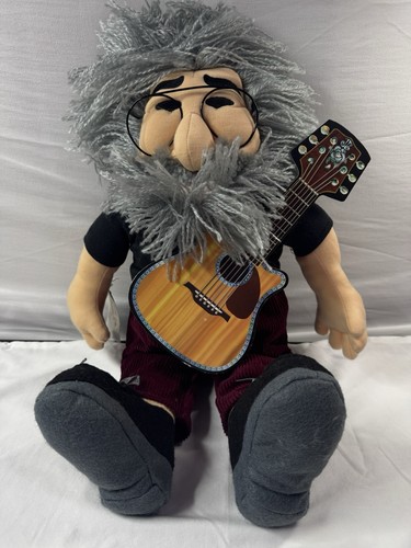 Vintage 1998 GUND Liquid Blue Jerry Garcia Grateful Dead Plush Doll guitar Card
