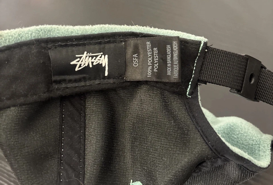 Gorra Stussy INC polar con tirantes verde menta OSFA de colección Streetwear Foto 4 de 4