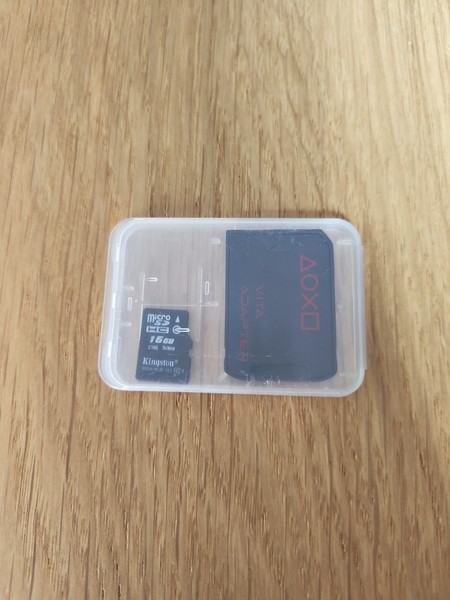 PS VITA ADAPTER MICRO SD TO VITA CARTRIDGE + 16 GB KINGSTON MICRO SD FOR FREE