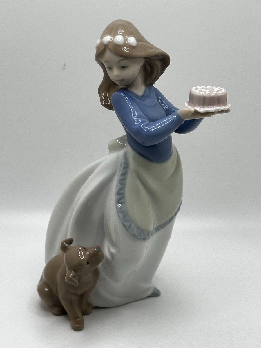 Nao By Lladro “Puppy's Birthday” Porcelain Figurine Hand Made In