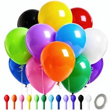 Balloons Decorations  100 Pcs Assorted Colors Balloons 12 inch Latex Round Bal...