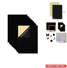 Adhesive Felt Sheets 10 Pack Black 8.3 x 11.8 Inch Peel and Stick Self Adhesive