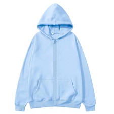 2025 unisex zipper sweatshirt cardigan hooded sweatshirt solid color sportswear