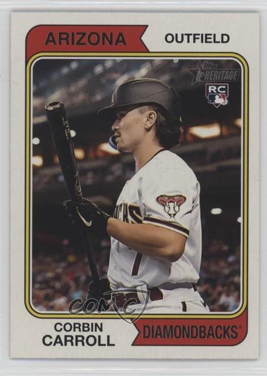 2023 Topps Heritage Image Variation SP Image Variation Corbin Carroll #209 10k8