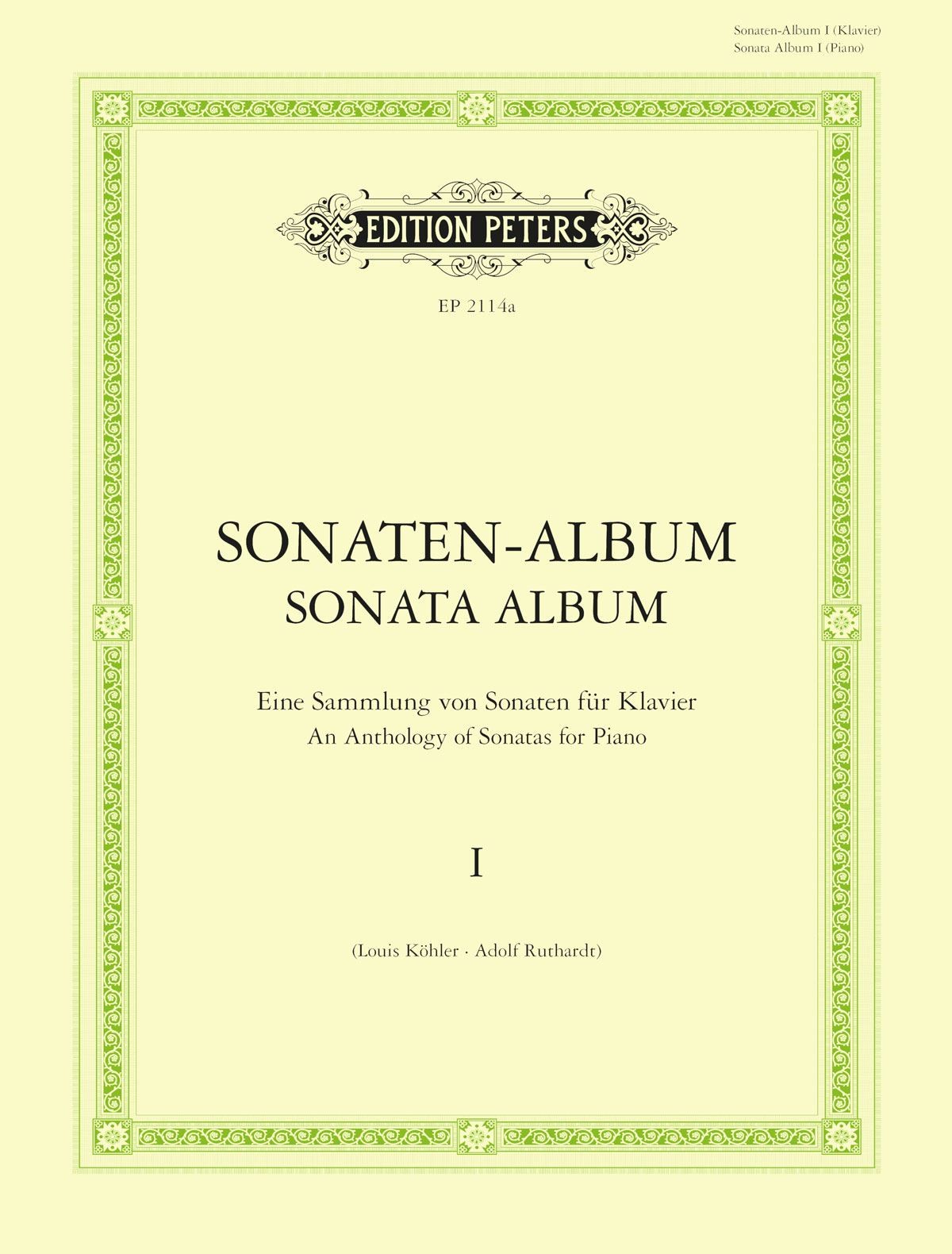 Sonata Album Vol.I, Score, Various, Piano, Printed Music