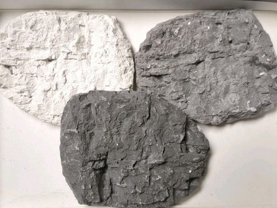 Woodland Scenics Plaster Cast Rock Molds Lot of 3  Pieces  5'' Long  R R Layout 