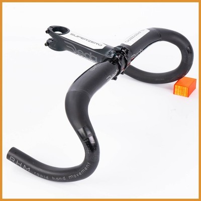 NOS SUPERZERO FINGER 42cm 40cm Handlebar 31.8mm ROAD BIKE DROP BAR STEM Curve in...