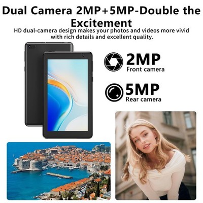 Android 15 Tablet, 7 Inch 6GB RAM+32GB ROM/ 1TB Expandable