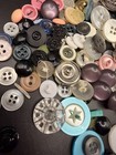 Vintage Sewing Buttons Mixed Lot Bulk Metal Plastic Moonglow Crafting Jewelry — photo 5