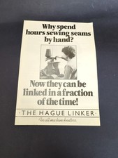 Advertising Pamphlet For The Hague Linker, The Knitters Seam Sewer