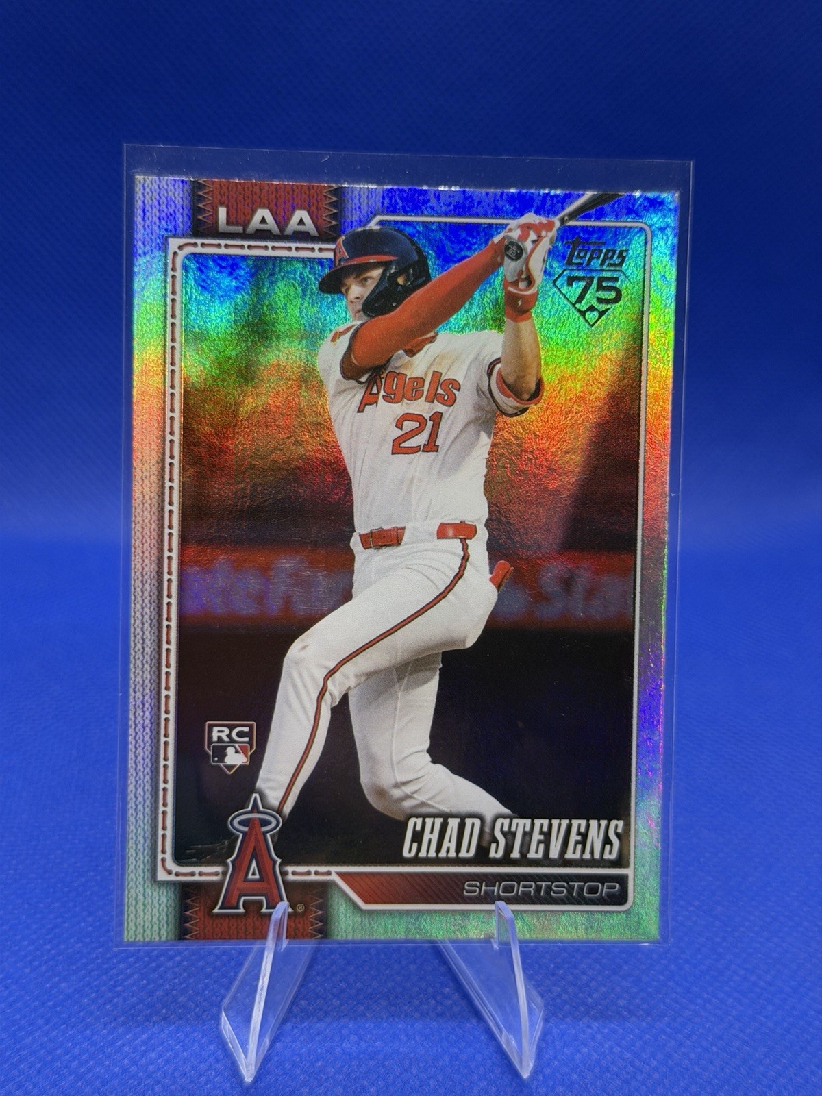2026 Topps Series 1- Chad Stevens RC #232 Rainbow Foil Angels