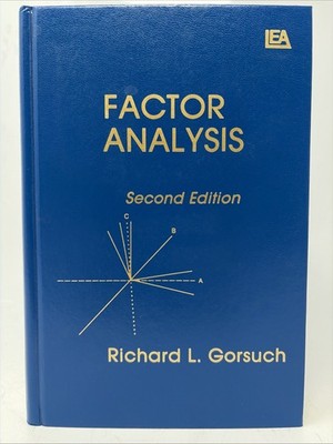 Factor Analysis by Gorsuch, Richard L. 2nd Edition 1983 Hardcover HC