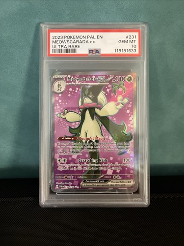 Meowscarada ex graded PSA 10 for sale on eBay