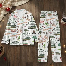 Christmas Griswold Vacation Pajamas Griswold Xmas Pajamas Set Christmas Movie Pa
