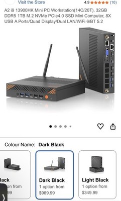 Origimagic A2 Mini PC Workstation Intel i9-13900HK NO RAM, NO NVMe SSD Barebones
