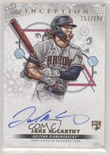 2022 Topps Inception Base Rookie and Emerging Stars /299 Jake McCarthy Auto 0i87
