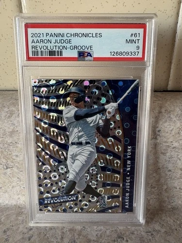 2021 Panini Chronicles Revolution Aaron Judge #61 Groove Yankees PSA 9 -Pop 2!