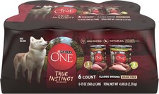 Purina ONE Natural Grain Free Wet Dog Food Variety Pack, True Instinct Classic G