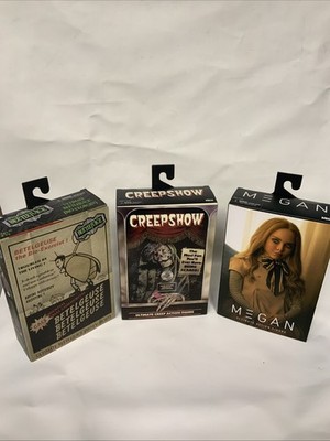NECA Creepshow The Creep, Ultimate Beetlejuice and Megan Ultimate Action Figures