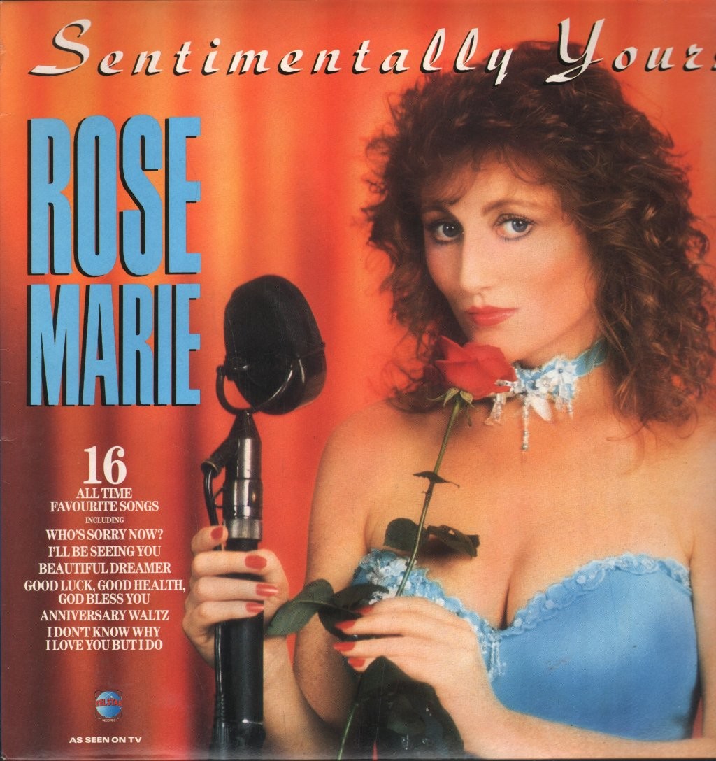 Rose Marie Sentimentally Yours LP vinyl UK Telstar 1987 STAR2302